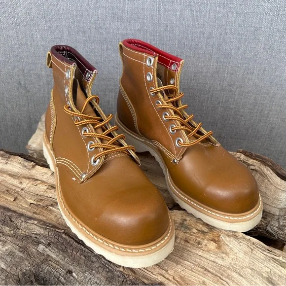 Big Ben Miner Vintage Tan Goodyear welted high quality Leather Boots - Picture 2 of 7